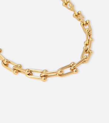 Horseshoe Link Necklace | 18k Gold