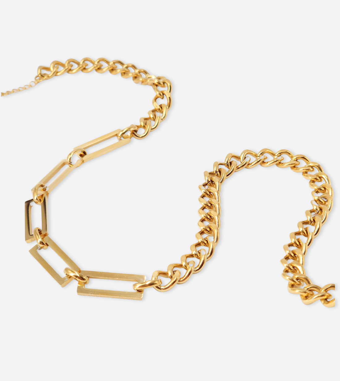 Chunky Bipartite Necklace | 18k Gold