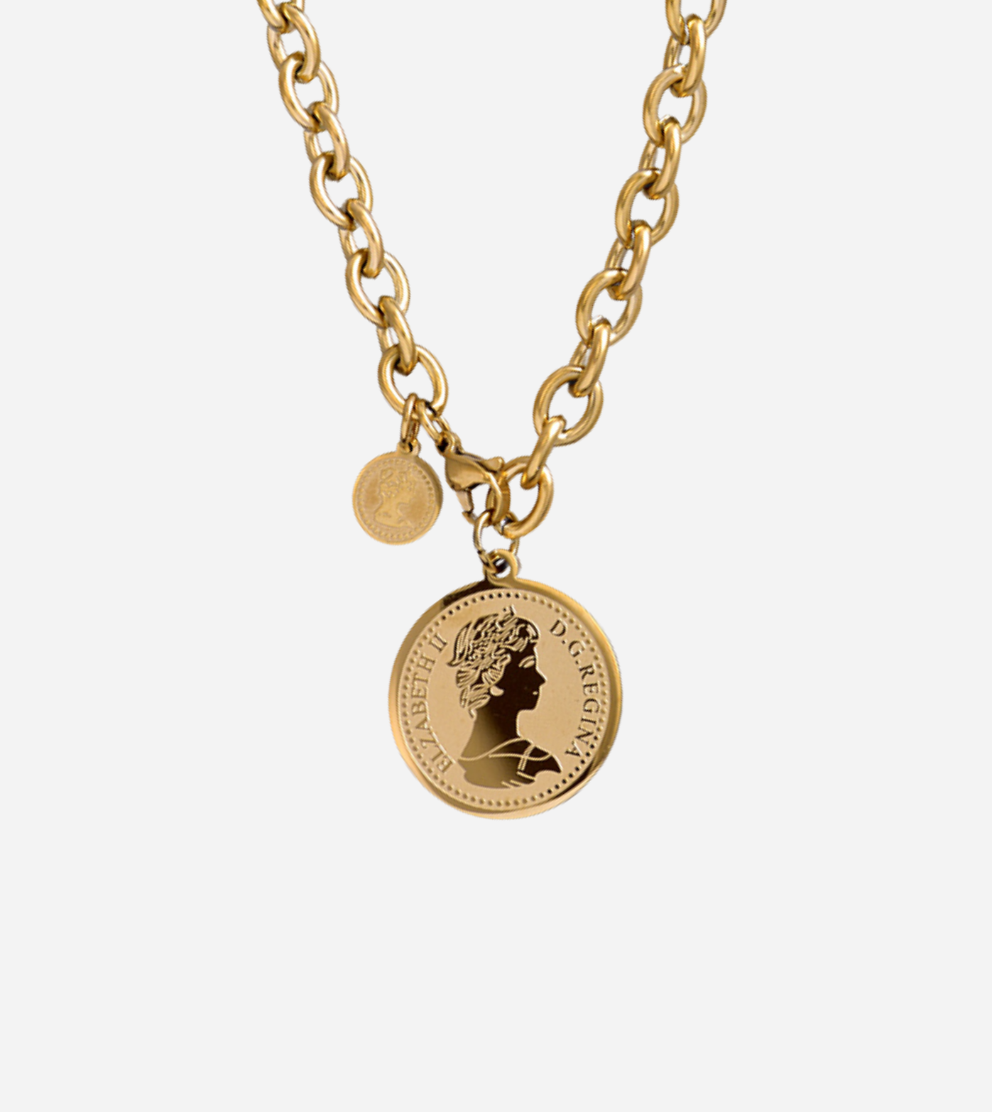 Chunky Pendant Necklace | 18k Gold