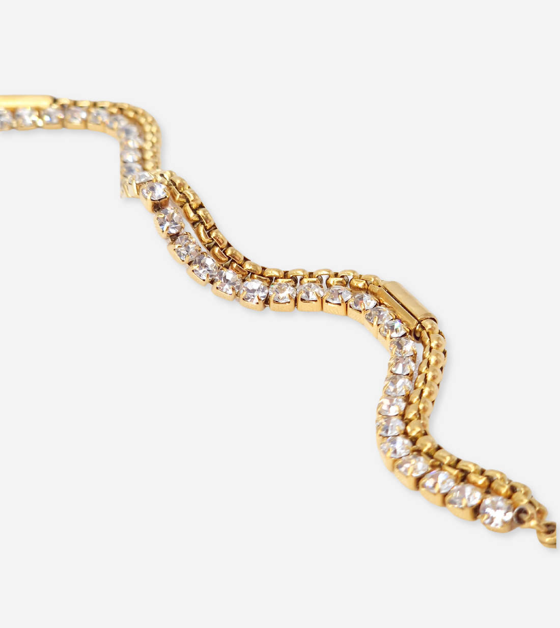 Layered Zircon Bracelet | 18k Gold