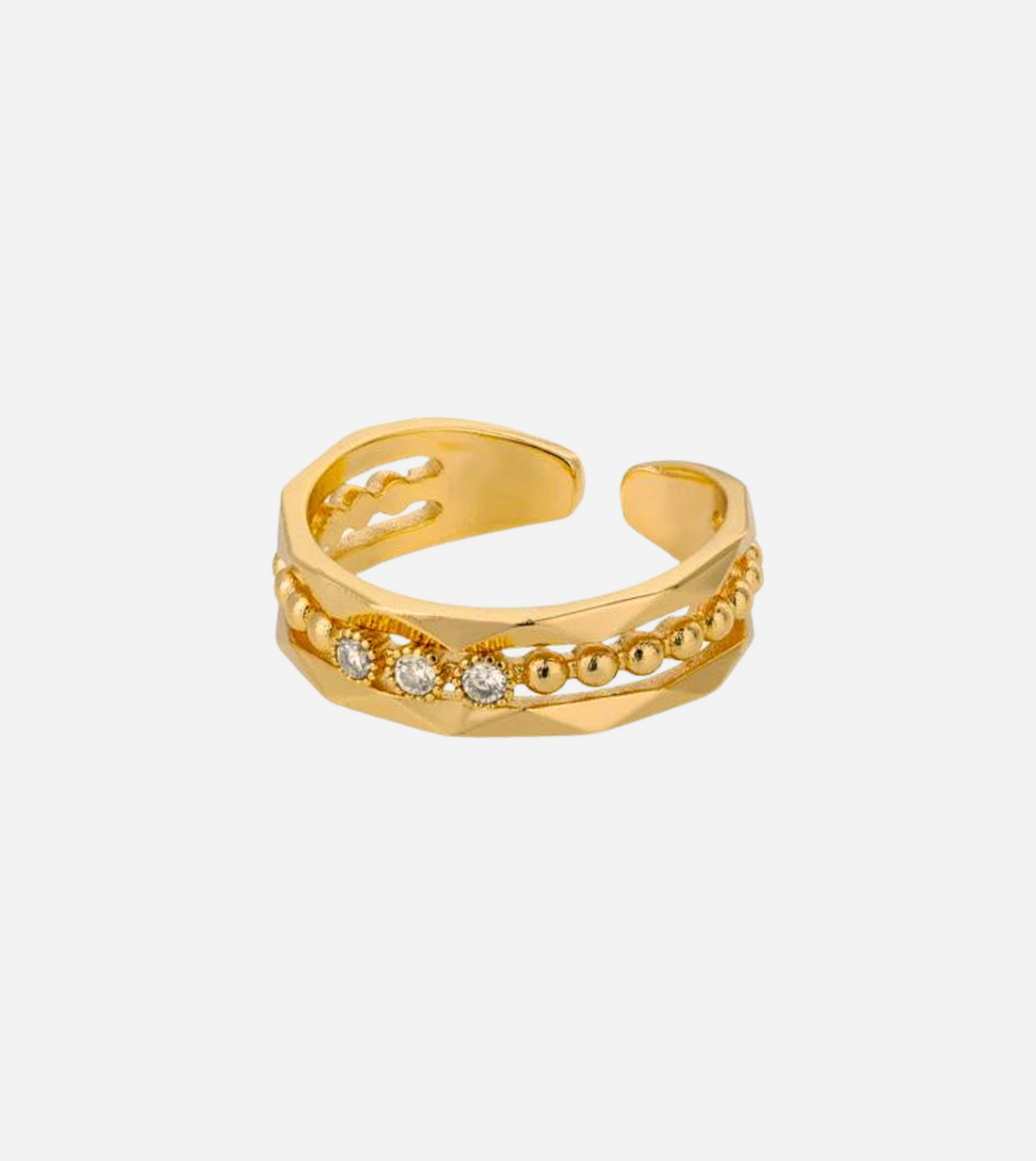 Crystal Ring | 18K Gold