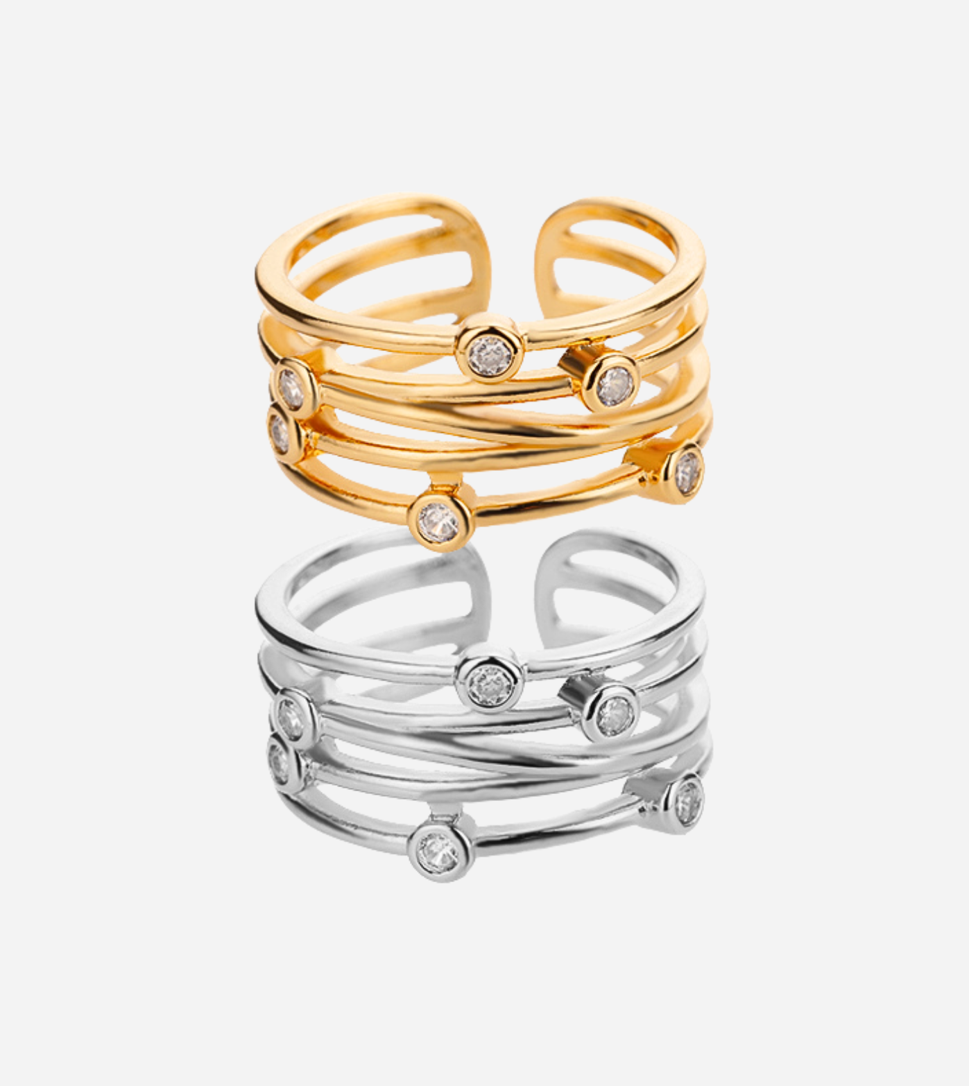 Layered Ring | 18K Gold