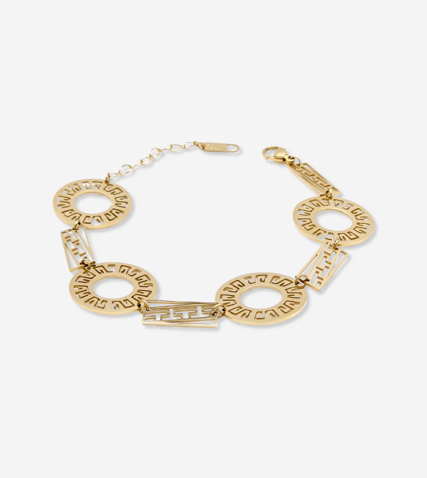 Aztec Pattern Bracelet | 18k Gold