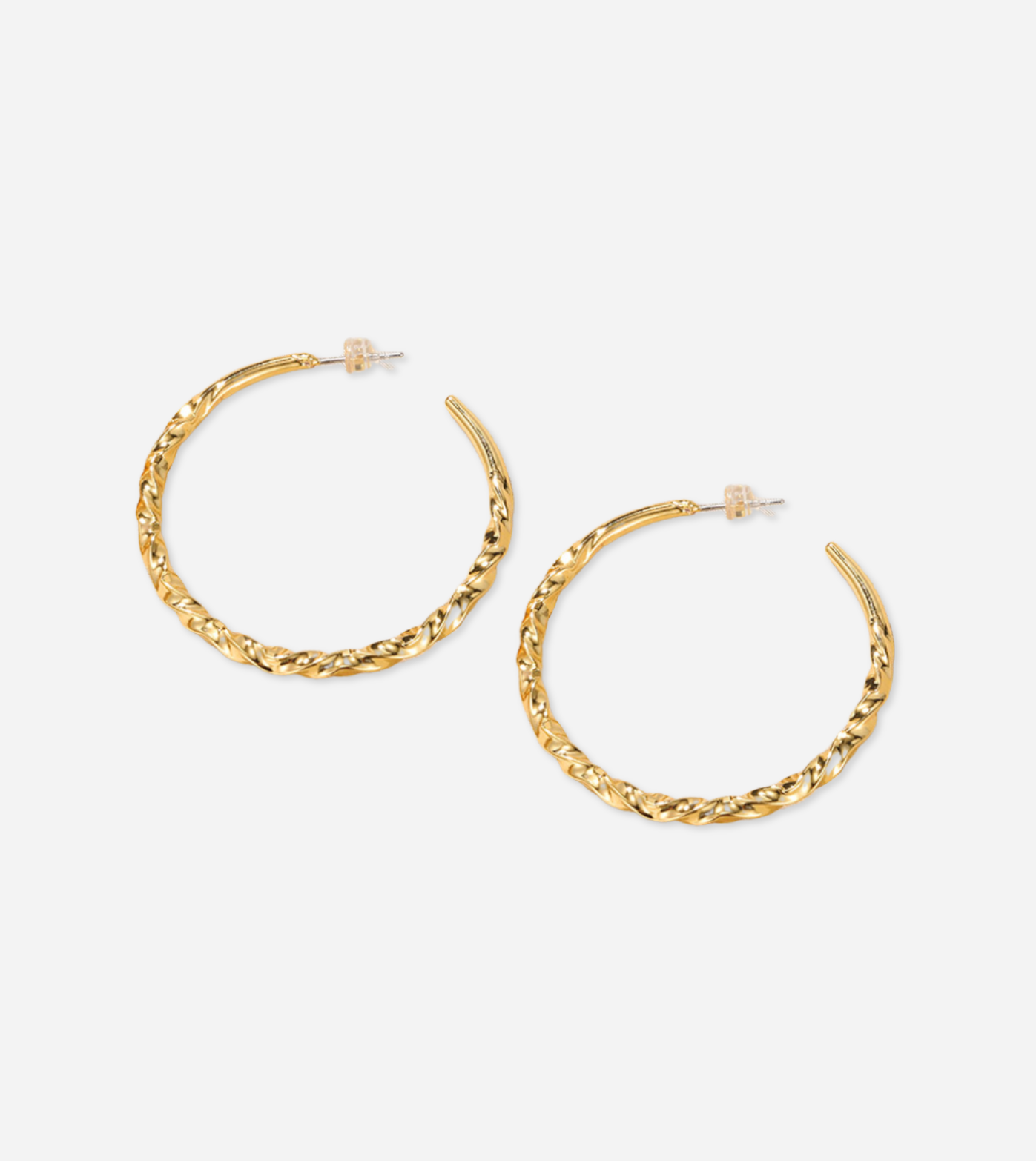 Twist Hoop Earrings | 18k Gold