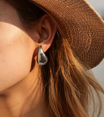 Water Drop Earrings | Silver